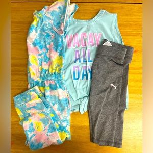Puma kids little girl kids matching sets outfits